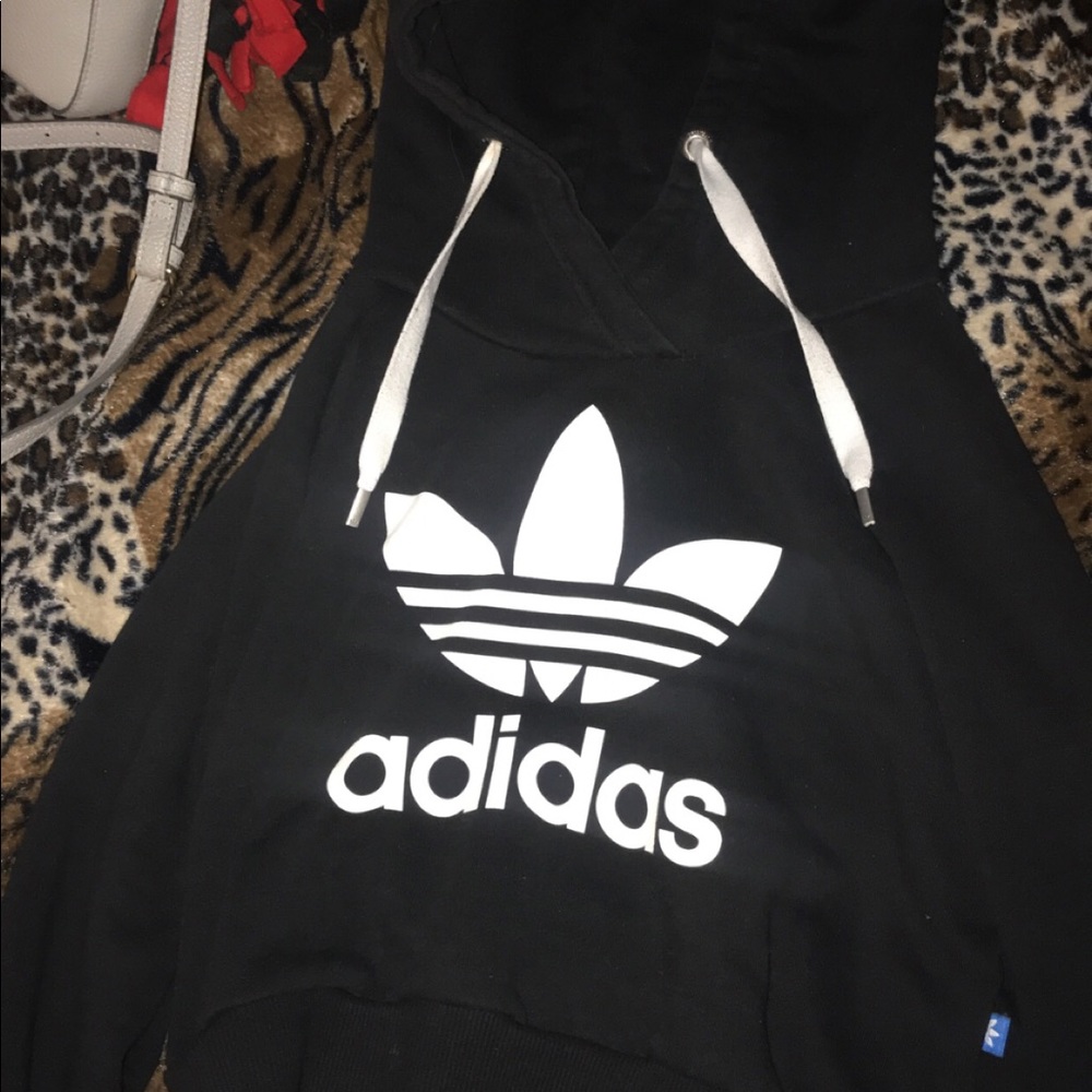 Cropped Adidas hoodie, size Small, brand new